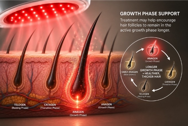 Growth Phase Support - Laser Hair Therapy in Kenner, LA